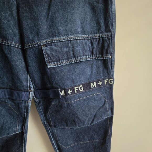 Girbaud Vintage Dark Jeans Men's Size 36 Baggy Oversized 90's Y2K Streetwear - Picture 3 of 9